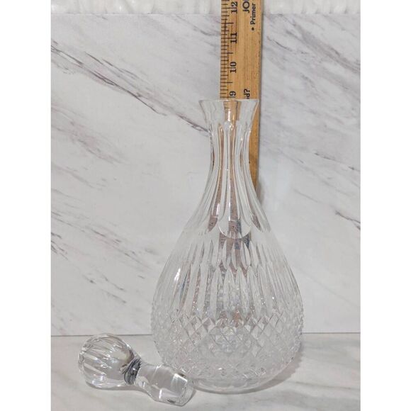 Unknown Brand Cut Lead Crystal Decanter With Stopper Glassware - Picture 5 of 8